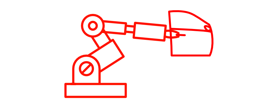 robot do montażu drzwi samochodowych ikona