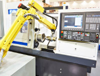 Robotic arm and cnc lathe