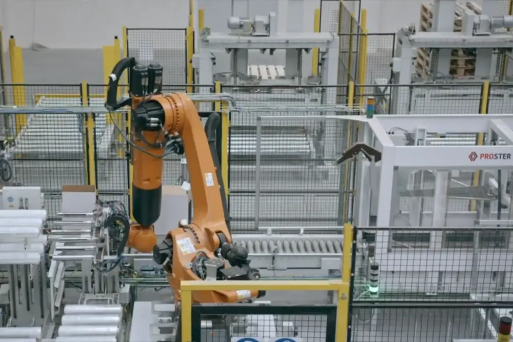 linia pakowania rolek stretch