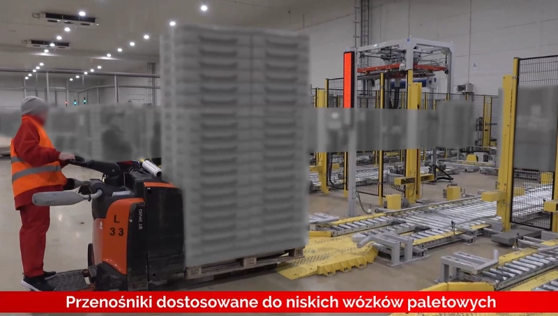 przenośnik rolkowy niski zastosowanie