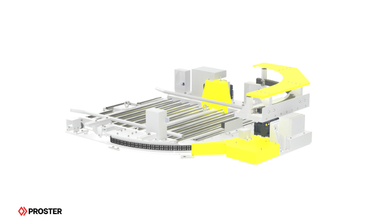 system przenośnik rolkowy łukowy 3d model