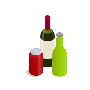 butelki szklane ikona