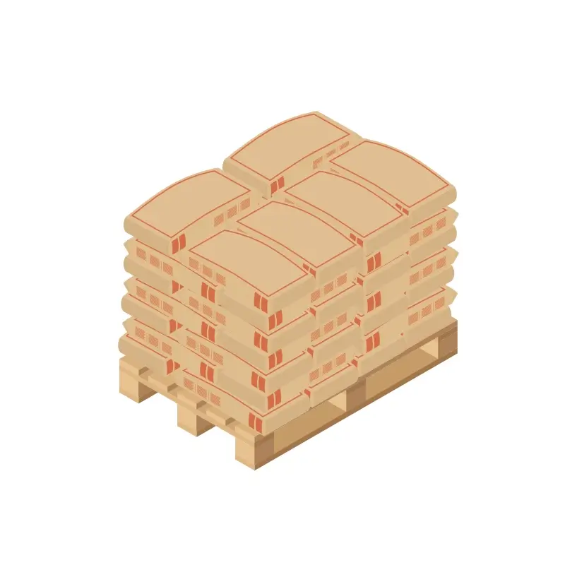 isometric pallet bag