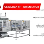 MIMI UNIBLOCK FF+ORIENTATOR; do 12 opakowan na minute; maszyna do pakowania w folię termokurczliwą