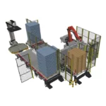 linia paletyzacji worków z cebulą model 3d 2