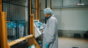 linia paletyzacji cebuli, sterowanie z panelu hmi